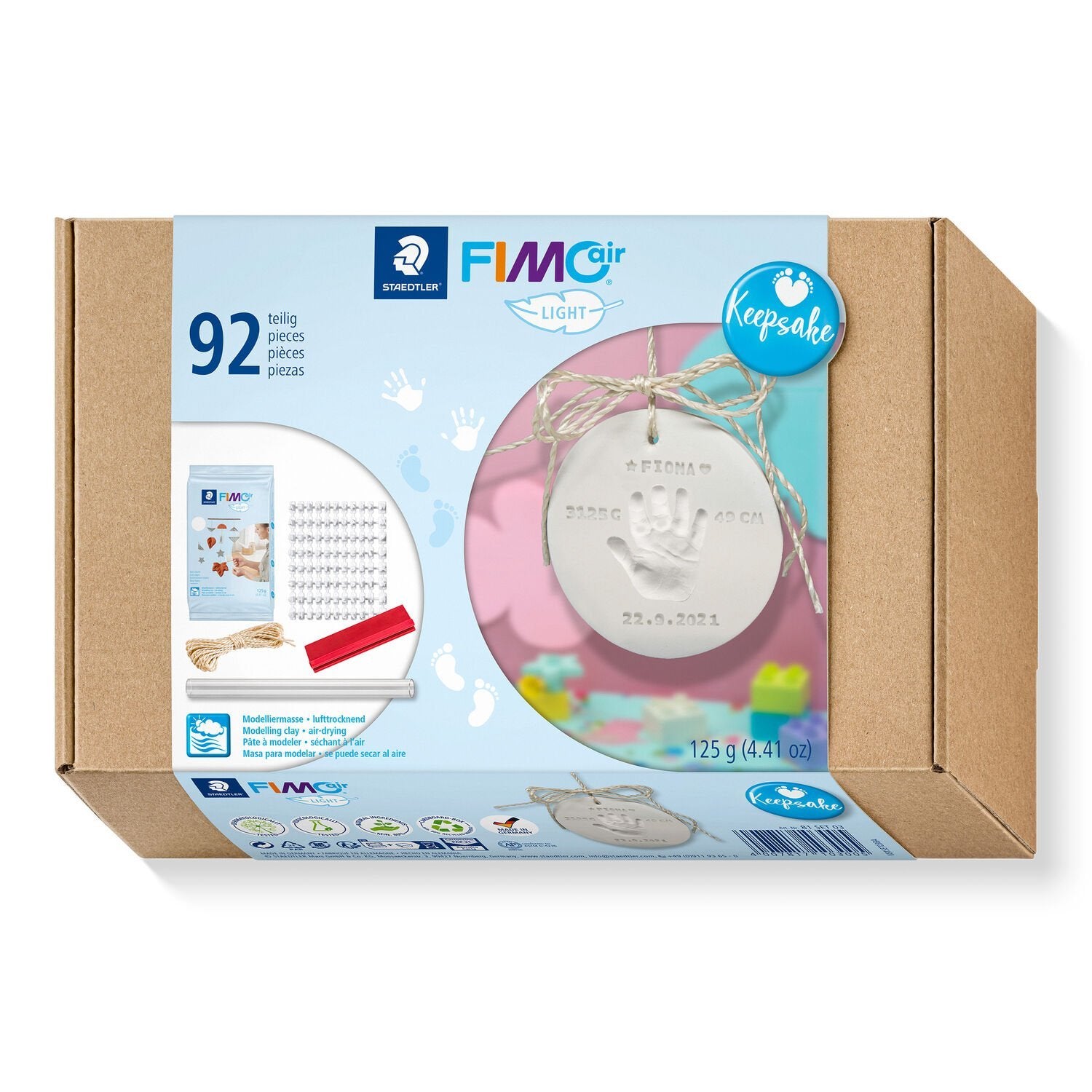 EAN 4007817103005 - Staedtler FIMOair Keepsake Pasta de modelar 125 g Blanco imagen 1
