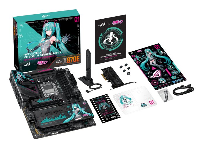 Asus Rog Strix X870e-H Gaming Hatsune Miku Edition (Negro) 90mb1ma0-M0eay0