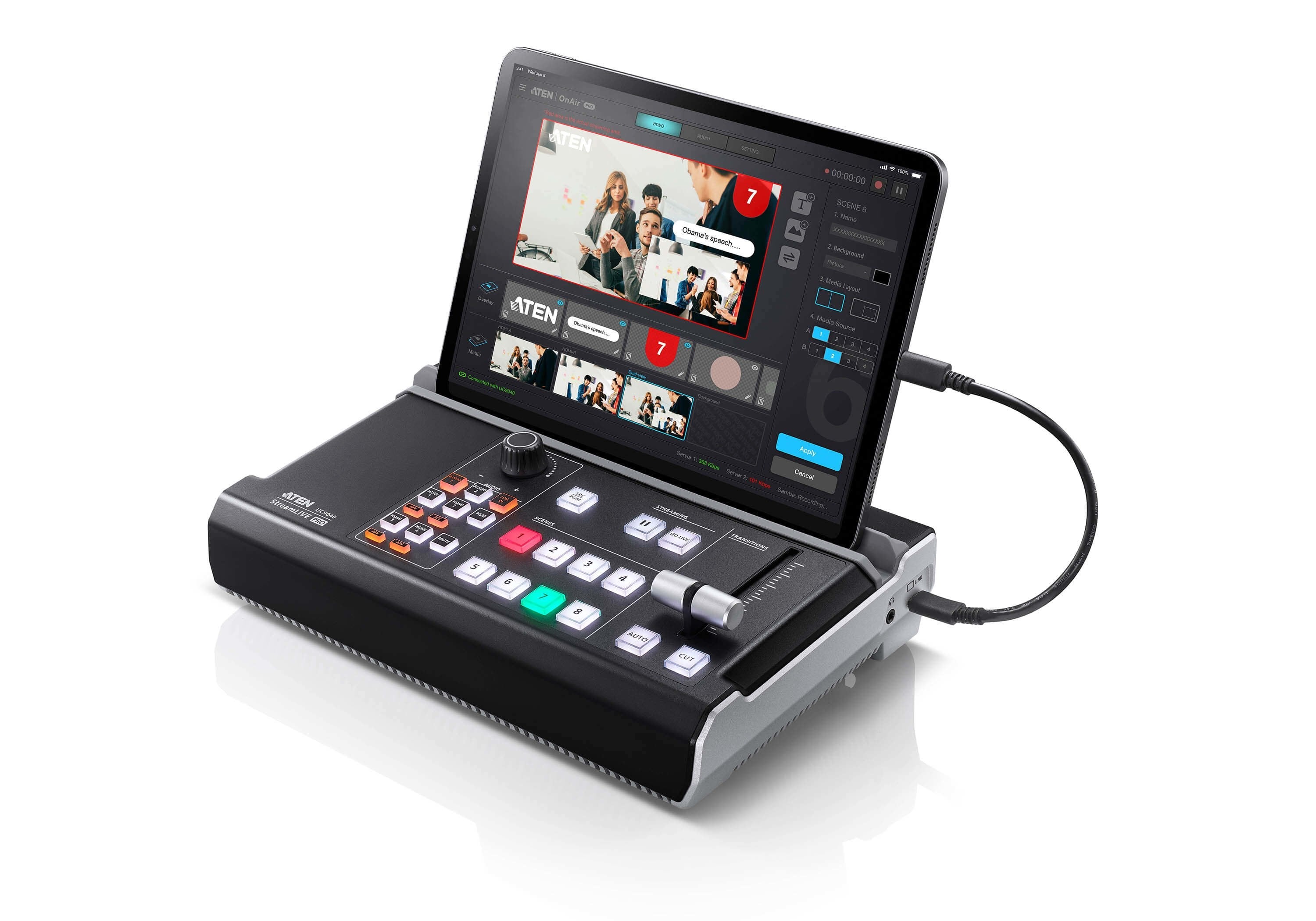 Aten Streamlive Pro - Mezclador Av Streamlive Hd Con Streaming