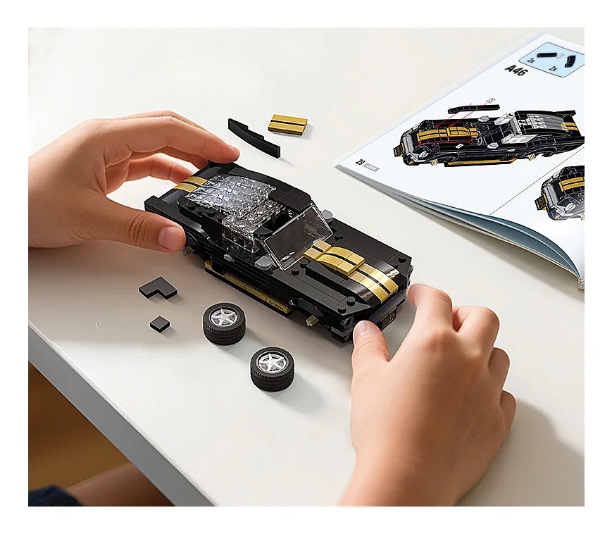 Jamara Cada Shelby Gt350 1:24 Bricks Negro 8+