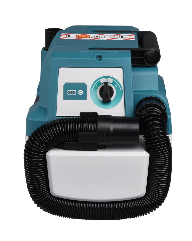 EAN 0088381729987 - Makita DVC750LZX3 aspiradora 7,5 L Aspiradora de tambor Seca y húmeda Sin bolsa imagen 9