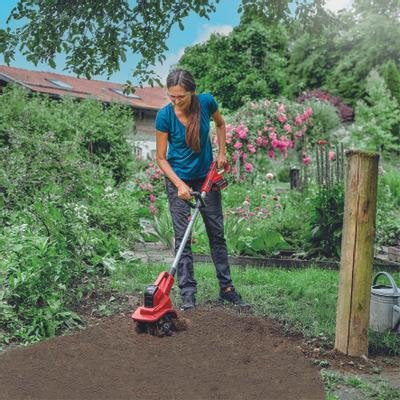 Motocultor Inalámbrico Einhell Ge-Cr 18/20 Li E - Solo, 18 Voltios (Rojo/Negro, Sin Batería Ni Cargador)