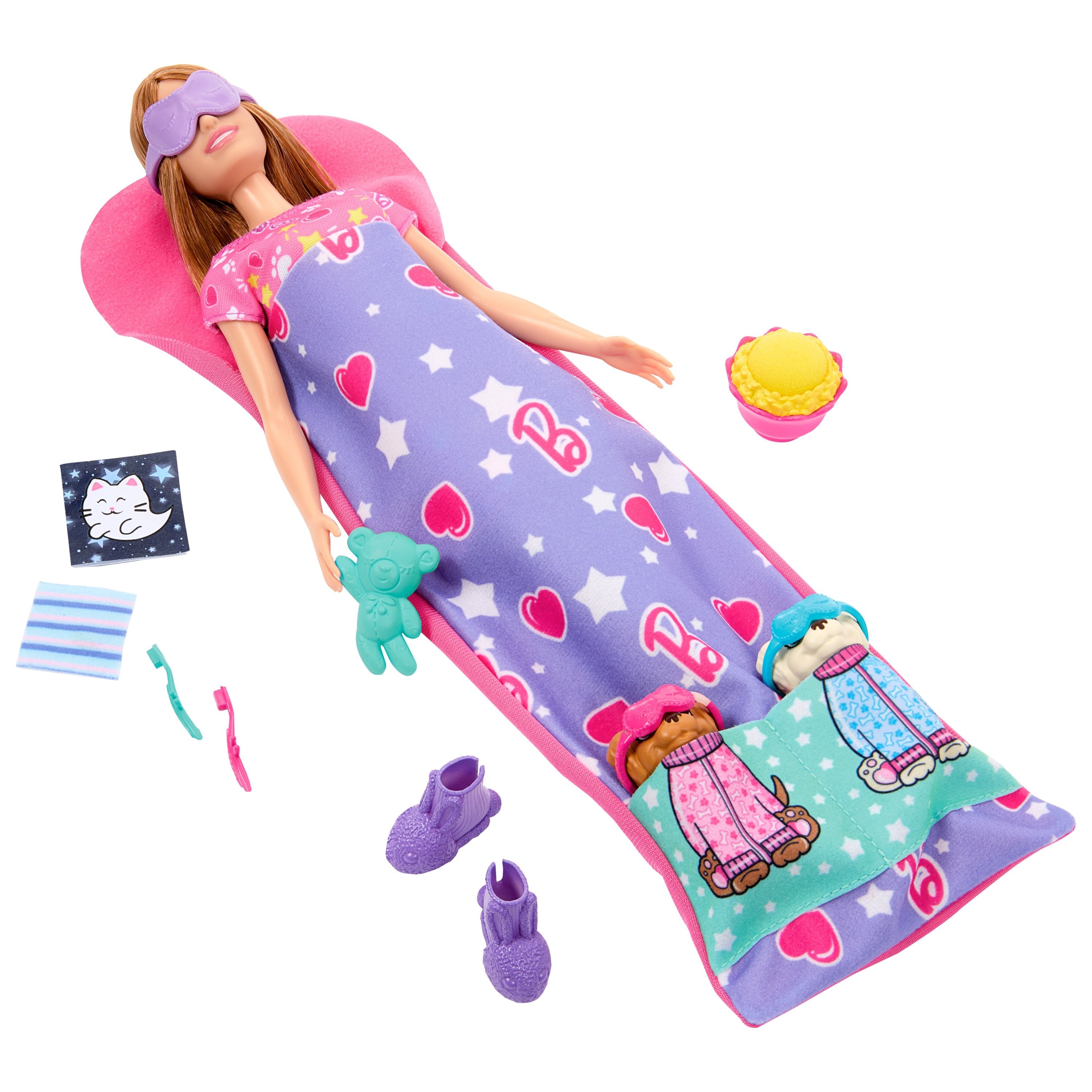 Muñeca Mattel Barbie Cachorro Pijama Fiesta Hxn01