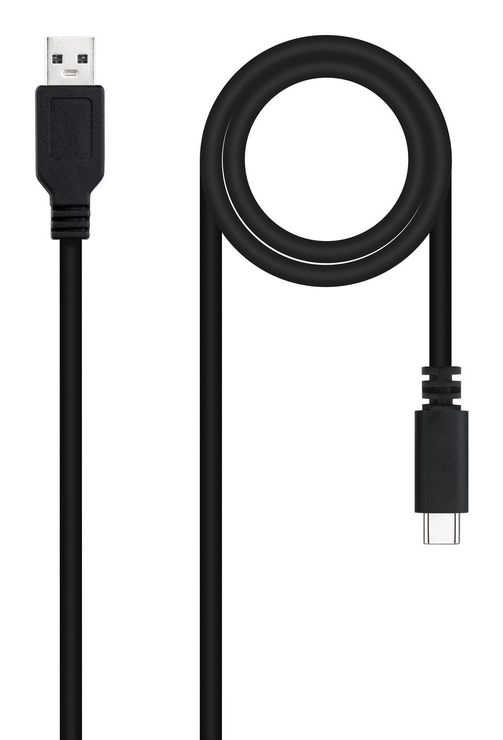 EAN 8433281007727 - Nanocable USB 2.0, 2m cable USB USB C 2 x USB A Negro imagen 1