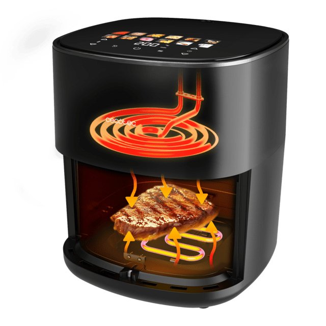 EAN 8435771915888 - Cecotec Cecofry&Grill Duoheat 6500 Sencillo 6,5 L Independiente 2200 W Freidora de aire caliente Negro imagen 5