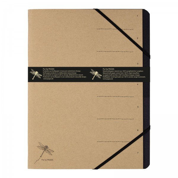 Pagna Carpeta Archivadora 7 Compartimentos Pure 1-7 Natural 1 Pieza