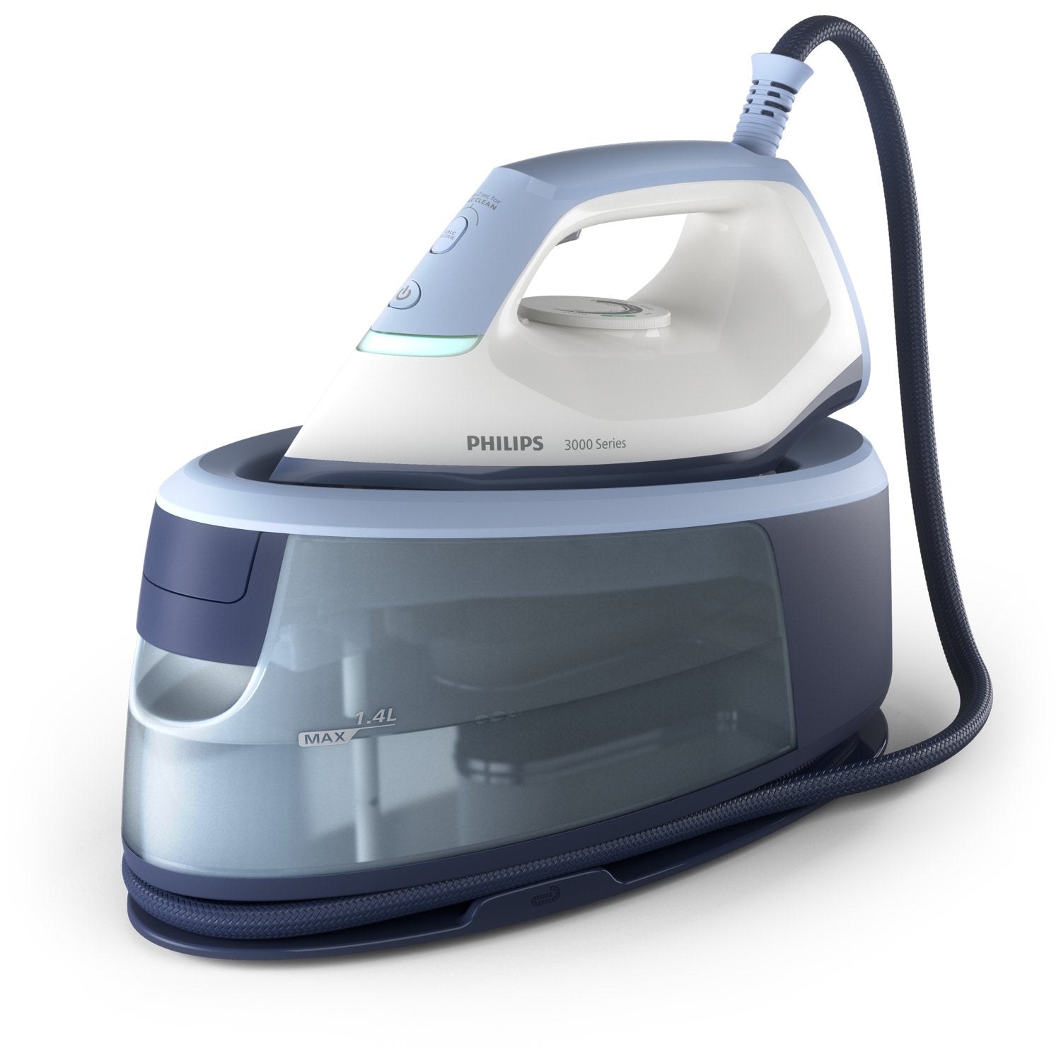 EAN 8720389029479 - Philips 3000 series PSG3000/20 estación plancha al vapor 2400 W 1,4 L Suela de cerámica Azul, Blanco imagen 5