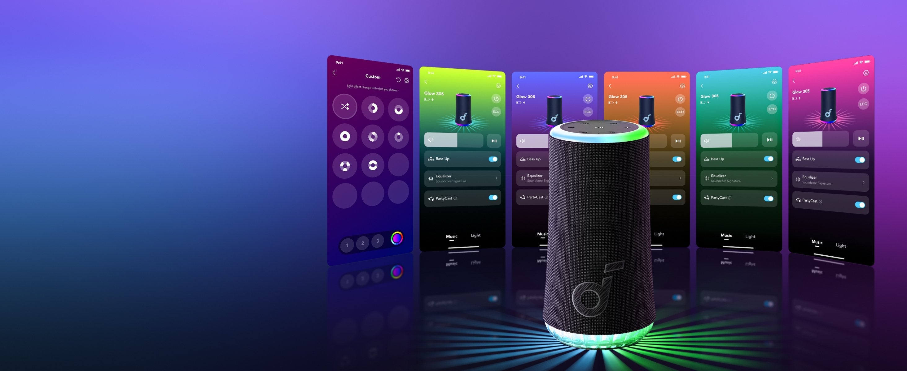 Altavoz Soundcore Glow Portátil Bt, Negro