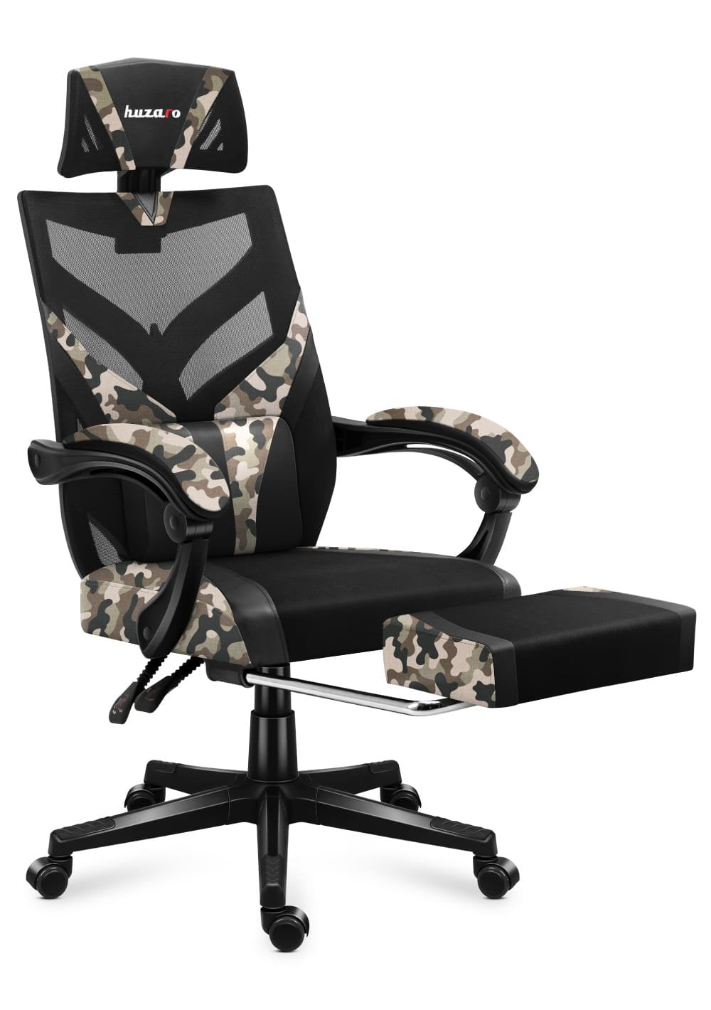 EAN 5903796011326 - Huzaro Combat 5.0 Silla para videojuegos de PC Asiento de malla Negro, Camuflaje imagen 4