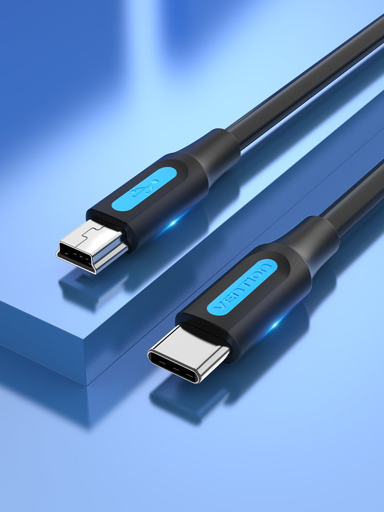 Cable Usb 2.0 Tipo-C Vention Cowbg Usb Tipo-C Macho Miniusb Macho 1.5m Negro