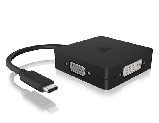 EAN 4250078172338 - ICY BOX IB-DK1104-C Adaptador gráfico USB 3840 x 2160 Pixeles Negro imagen 1