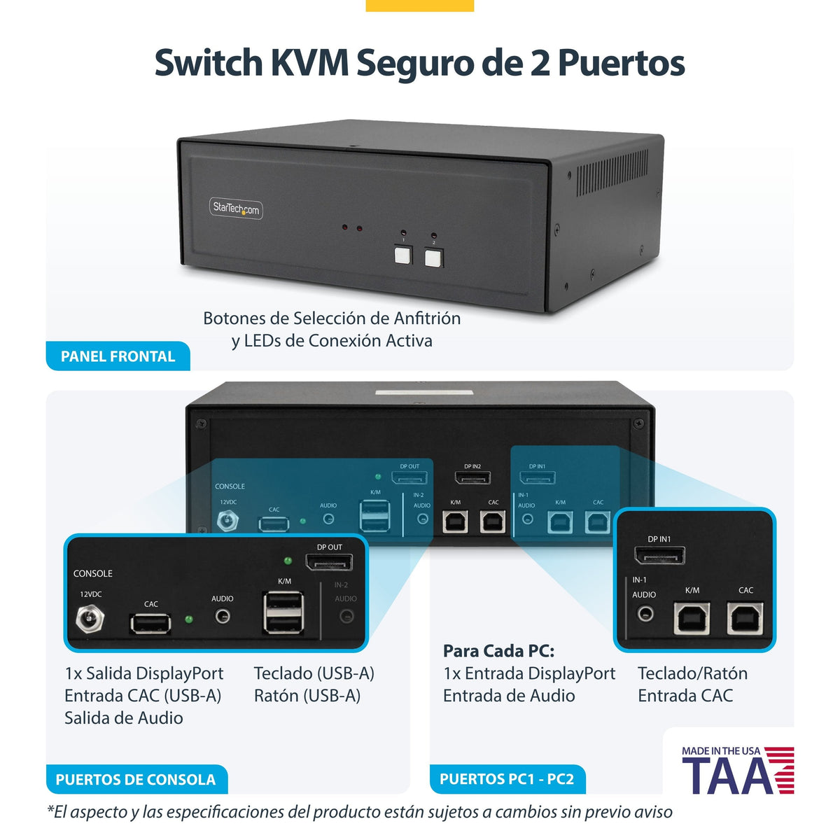 Startech.Com Kvm-Switch - Sicher - 2 X Kvm