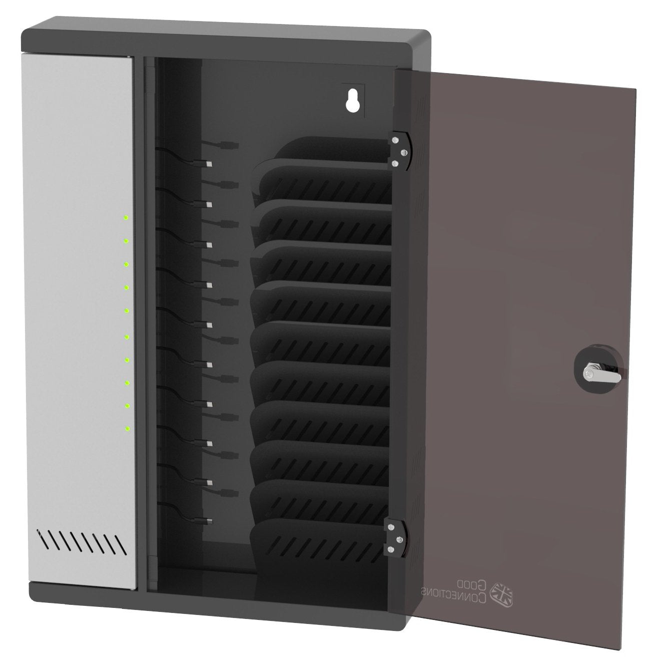 Good Connections Wandladeschrank Bis 11", Usb-Cö, 30w Port