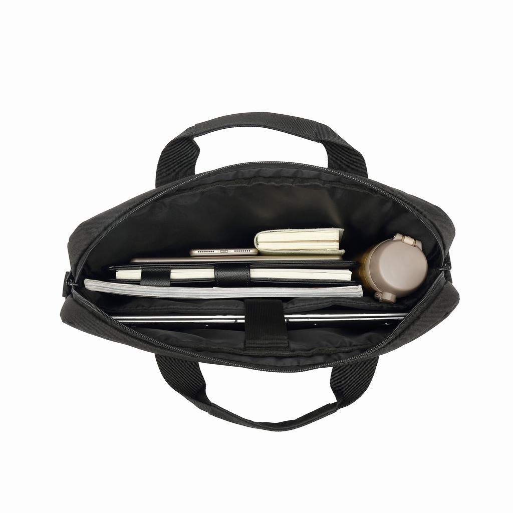 Coolbox Maletin Portatil 15.6" Negro Con Asa Y Correa, Impermeable