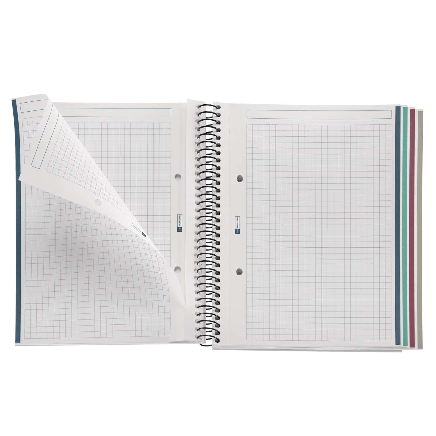 Libreta Espiral A5 120 Hojas Microperforadas 4 Taladros Note Book 4 Reciclado Miquel Rius