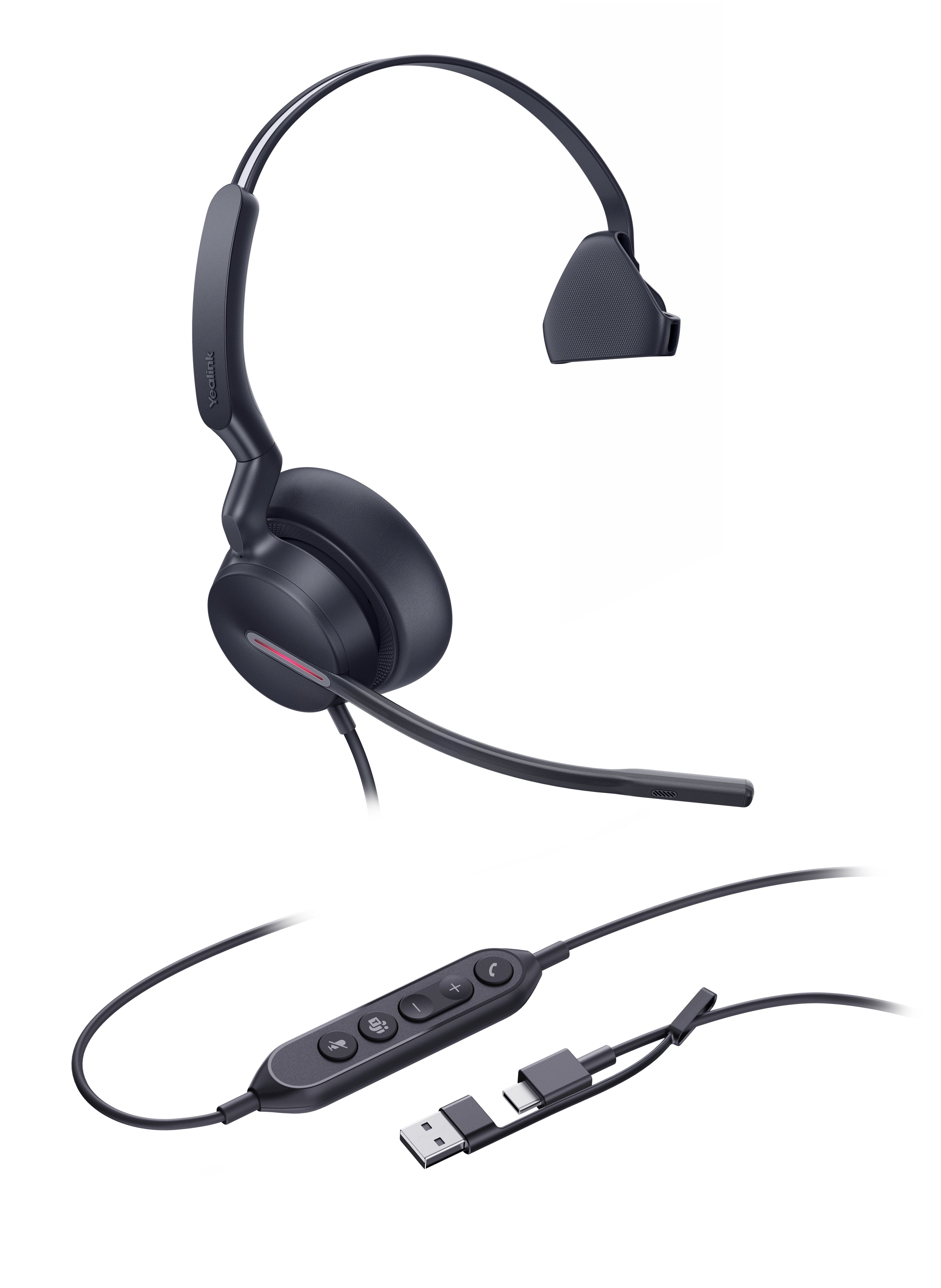 EAN 6938818322585 - Yealink UH46 Mono Teams USB-C/A Auriculares Alámbrico Diadema Oficina/Centro de llamadas USB Type-C / USB imagen 2