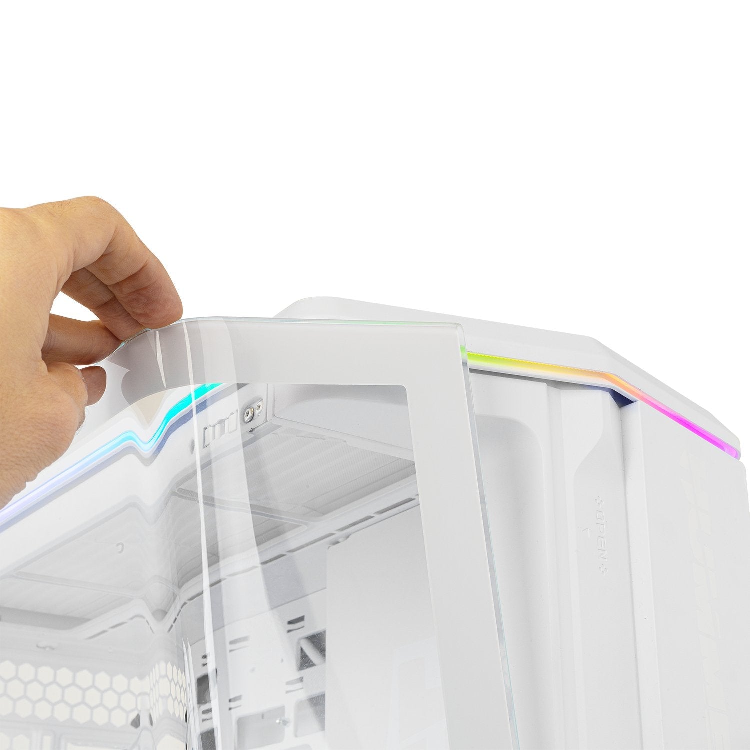 Caja Gaming Semitorre Nox Hummer Anvil Blanca