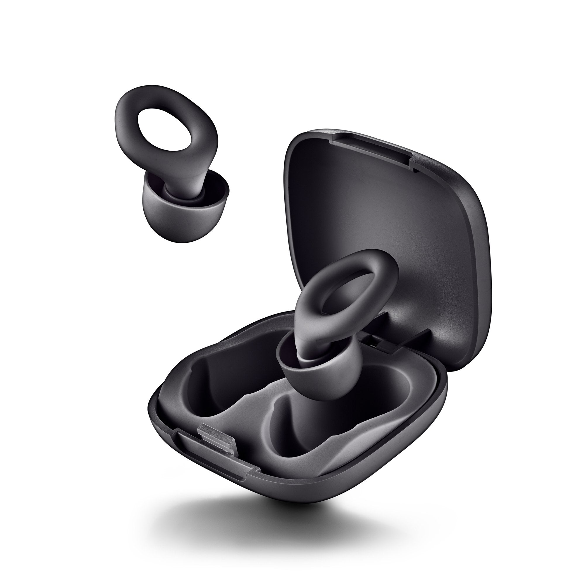 Tapones De Silicona Ngs Para Los Oidos Incluye Funda Y 4 Almohadillas Black