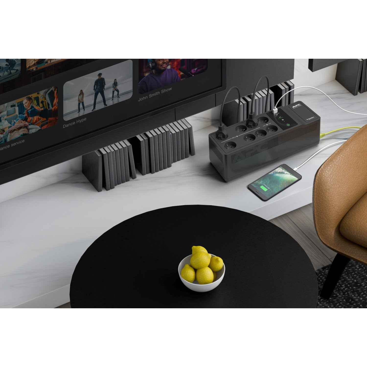 Sai Apc Be1050g2-Fr (Ups) En Espera (Fuera De Línea) O Standby (Offline) 1,05 Kva 600 W 8 Salidas Ac