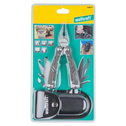 EAN 4006885408005 - wolfcraft GmbH 4080000 alicate multiherramienta para bolsillo 13 herramientas Metálico imagen 15