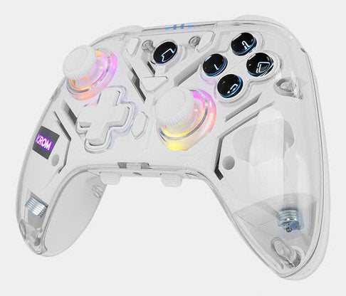 EAN 8436587974977 - Krom NXKROMKRYSTAL mando y volante Transparente, Blanco Bluetooth/USB Gamepad Analógico/Digital Android, imagen 4