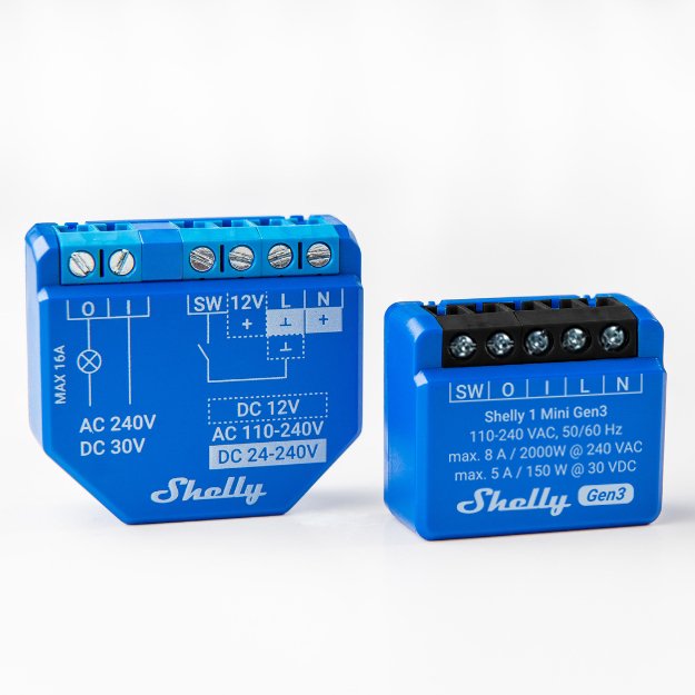 Shelly 1 Mini Gen3, Relé Azul Shelly_plus_1_mini_g3