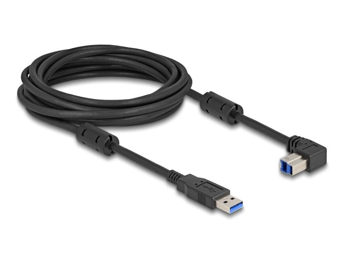 Delock 81115 Cable Usb 5 Gbps Tipo-A Macho A Tipo-B Macho 90° Acodado Hacia Abajo 5 M