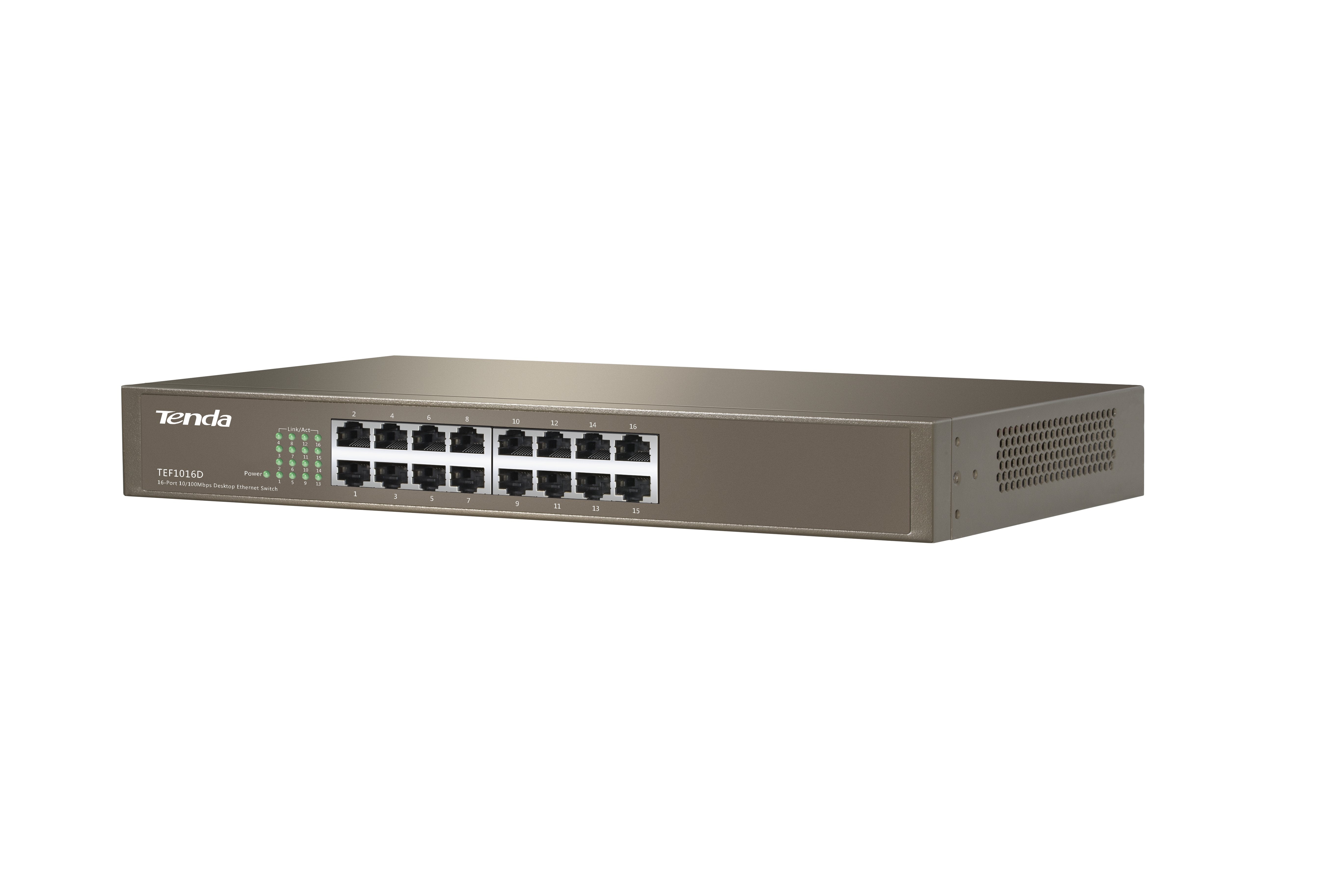 Tenda Switch 16 Puertos 10-100mb Enrackable