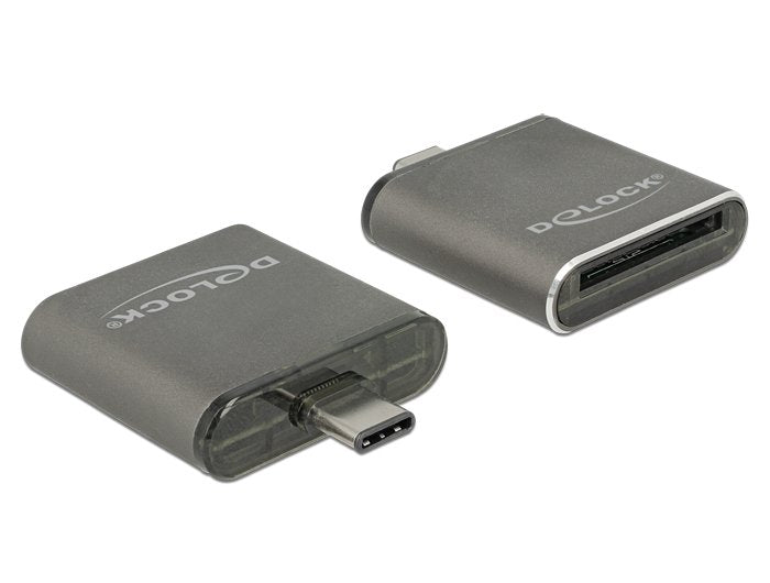 Delock 91498 Usb Type-C Sdhc / Sdxc Lector De Tarjetas De Ranura Simple Uhs-Ii / Mmc