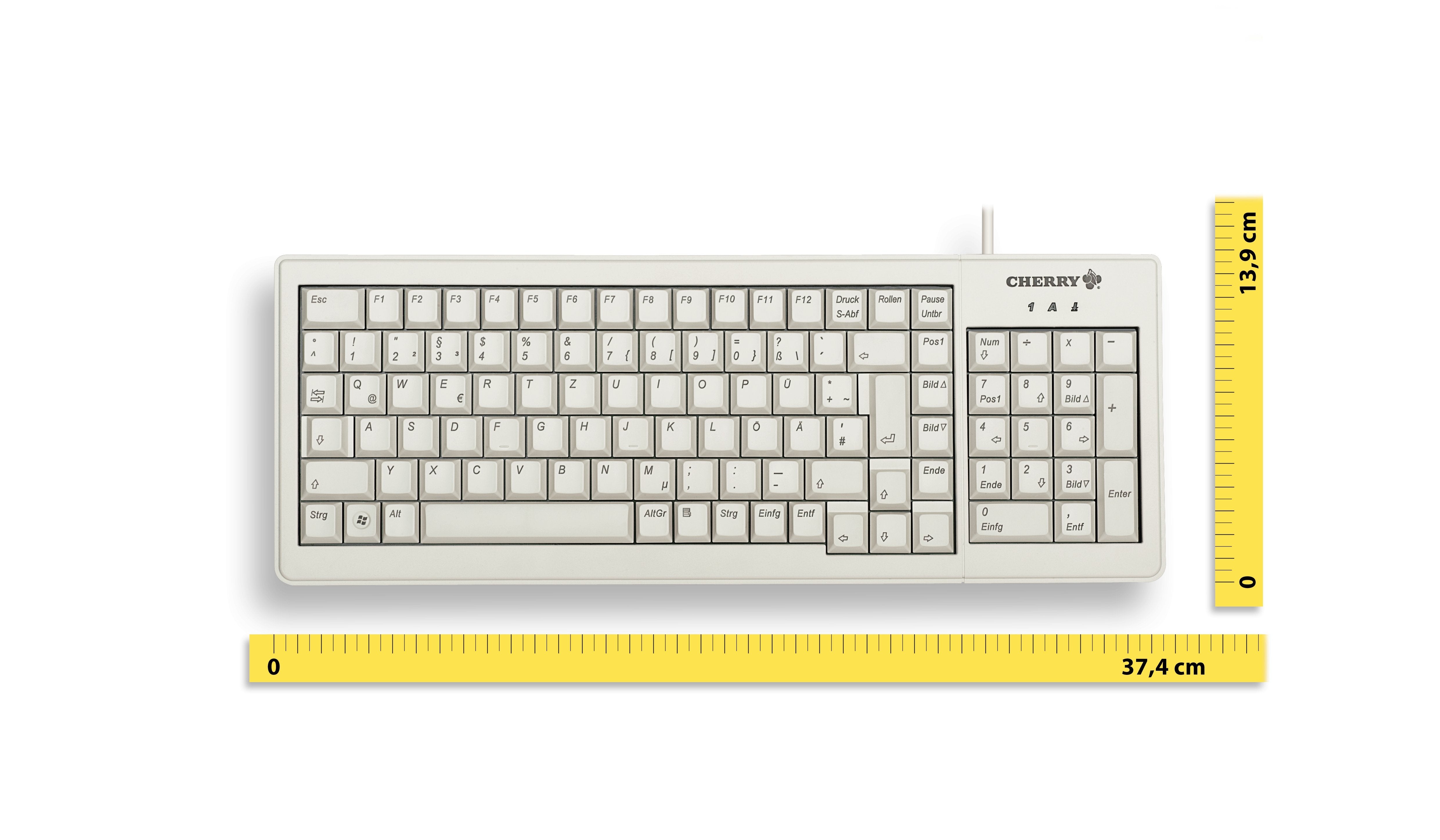 EAN 4025112071300 - CHERRY XS G84-5200 teclado Oficina USB + PS/2 AZERTY Francés Gris imagen 3