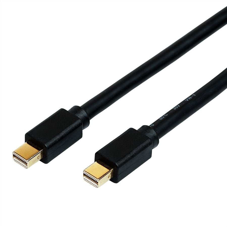 Roline Mini Displayport Cable, V1.4, Mdp - Mdp, St - St, Schwarz, 2 M