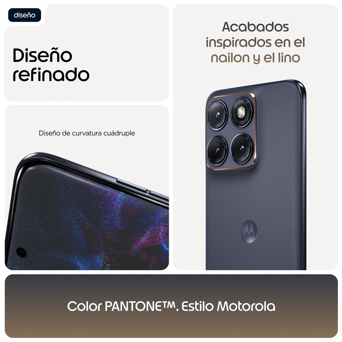 Motorola Edge 70 Fusion Silhouette 256gb 12gb Ram 6.78" Extreme Amoled Qualcomm Snapdragon 7s Gen 3 7000 Mah Incluye Auriculares