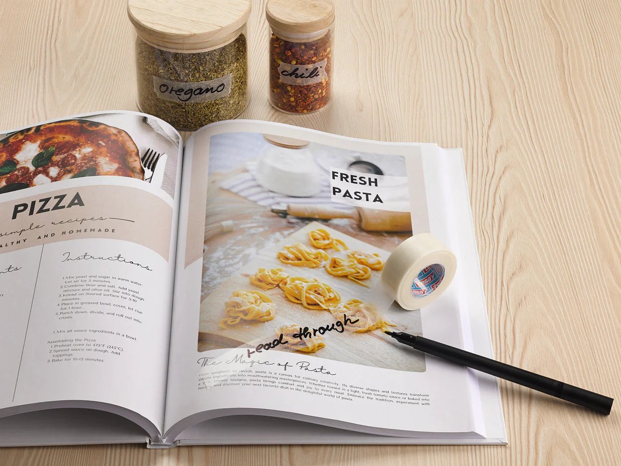 Tesafilm Papier 8x 10mx19mm Transp. Zum Beschriften Faltsch.