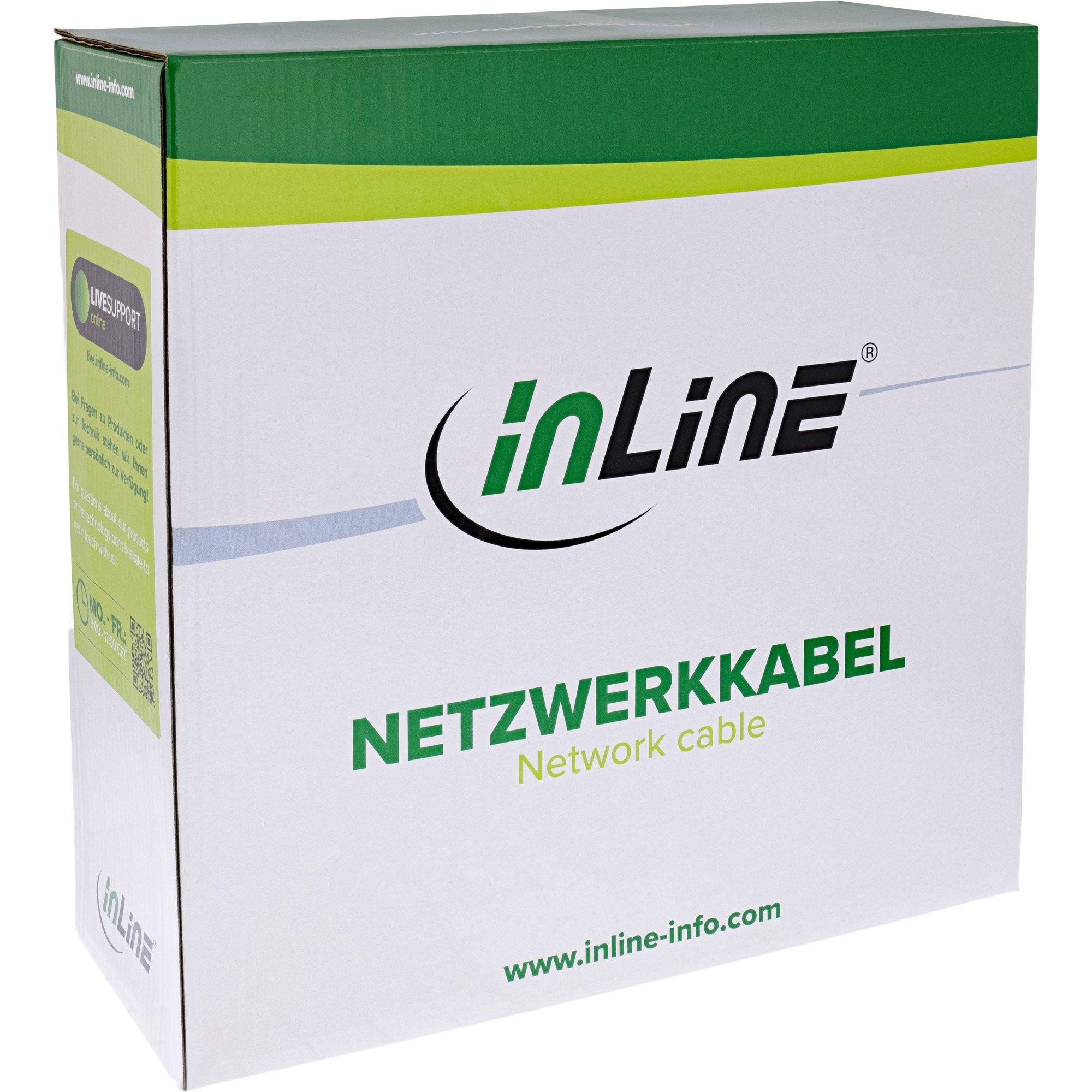 Cable De Red Inline S/Ftp Pimf Cat.6a Libre De Halógenos 500mhz Naranja 100m