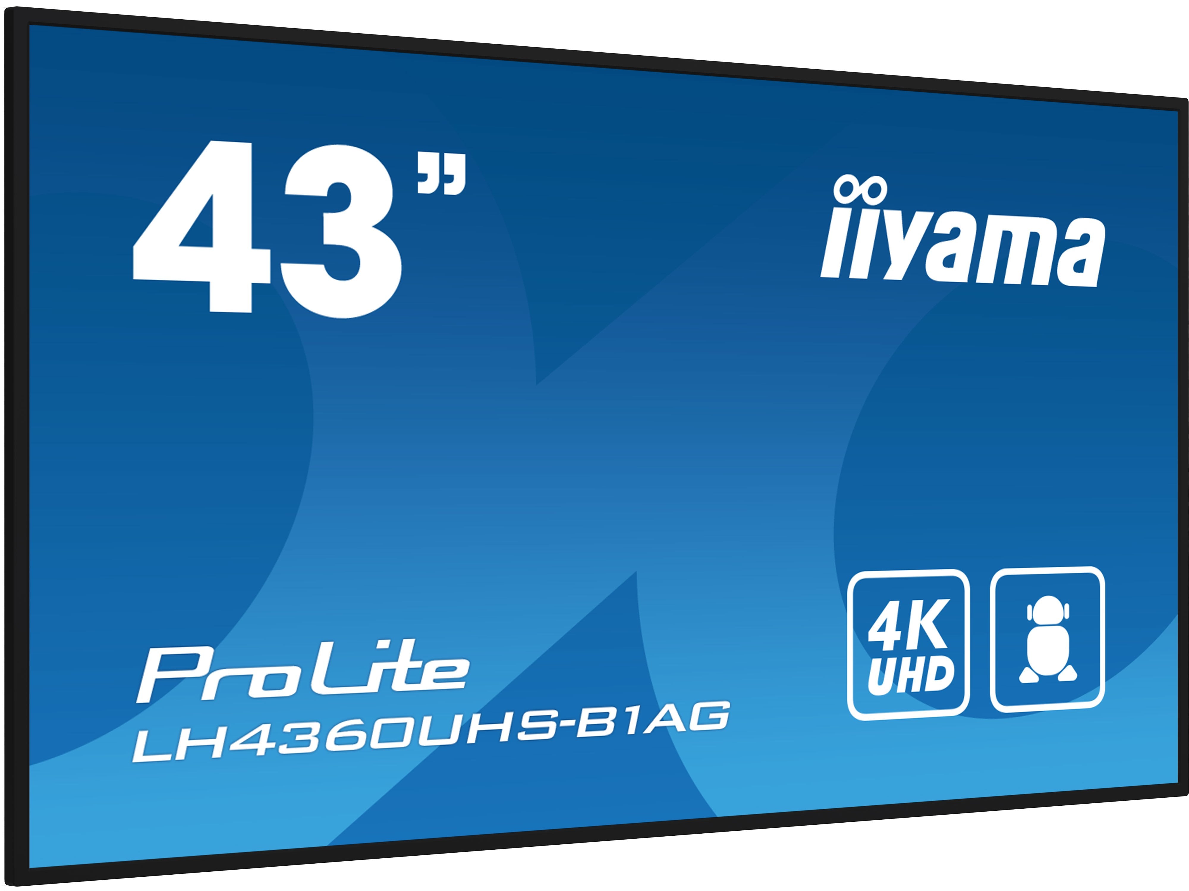 EAN 4948570122295 - iiyama LH4360UHS-B1AG pantalla de señalización Pizarra de caballete digital 108 cm (42.5") LED Wifi 500 c imagen 4