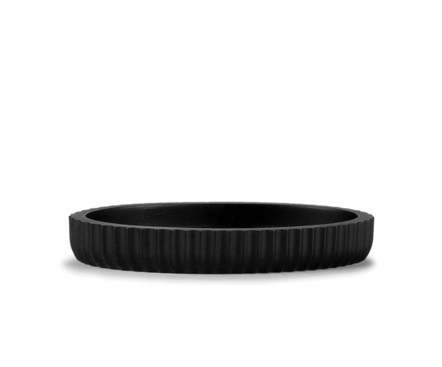 Jabonera Resina Negro Mate 13,5x9x2cm Andrea House