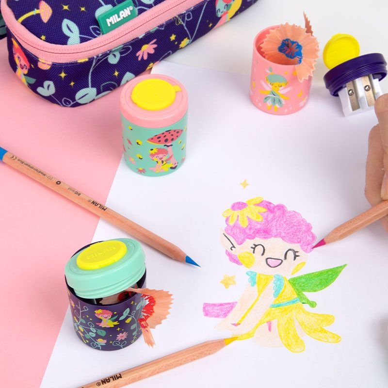 Milan Afilalápices Serie Fairy Tale Caja Expositora 12 C/Surtidos