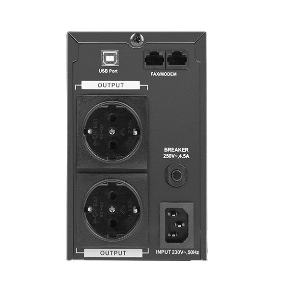 EAN 5901969421354 - Armac O/850F/PSW sistema de alimentación ininterrumpida (UPS) Línea interactiva 0,85 kVA 450 W 2 salidas imagen 4