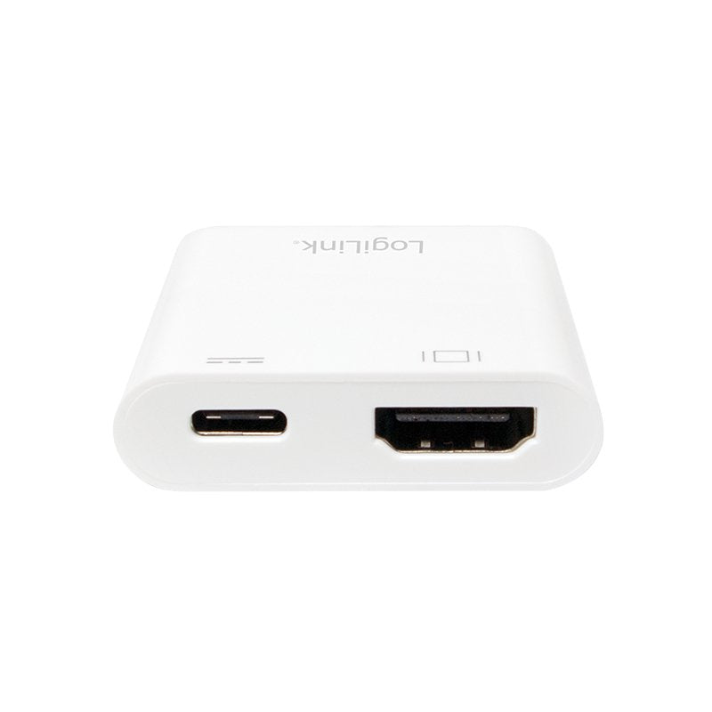 Logilink Conversor Usb 3.1 Tipo C A Hdmi Con Puerto De Carga Ua0257