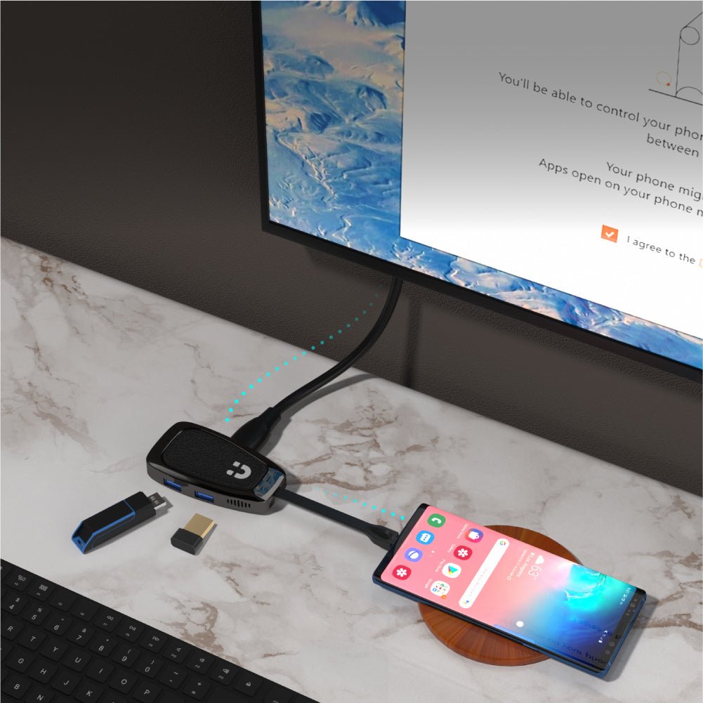 Unitek Hub Usb-C 10 Gbps, Hdmi 2.0, Usb-C, Pd 100w