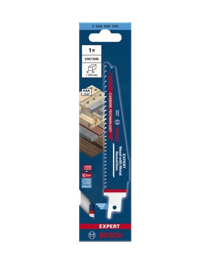 Hoja De Sierra De Sable Bosch Expert 'Demolición De Madera Con Metal' S 967 Xhm (Longitud 150 Mm) 2608900396