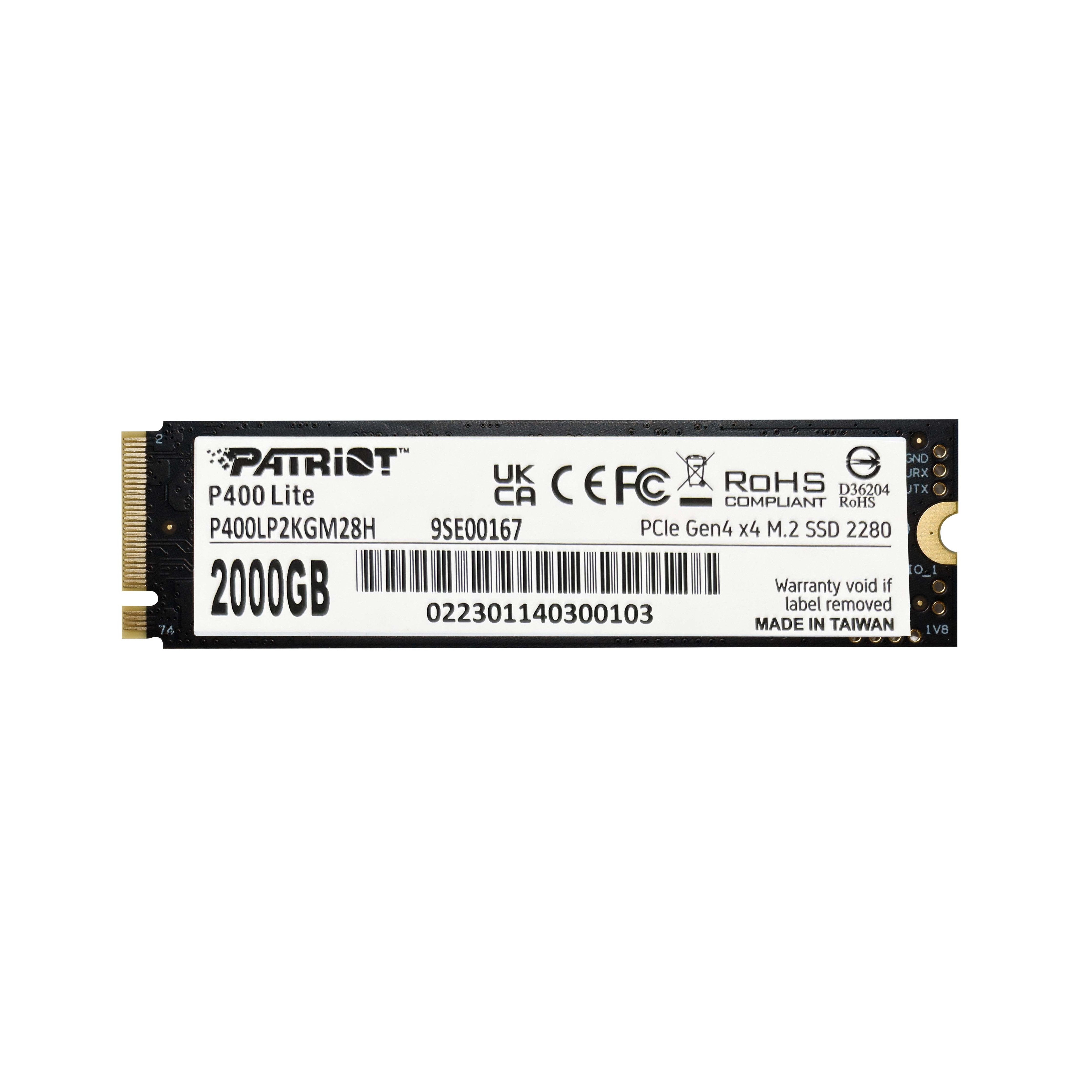EAN 4711378424140 - Patriot Memory P400 Lite 2 TB M.2 PCI Express 4.0 NVMe imagen 5