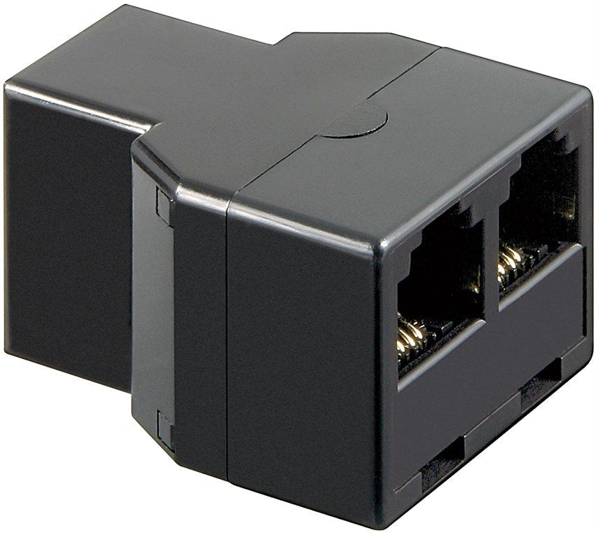 Goobay Rj-11 Adapter 2x Rj-11 Negro
