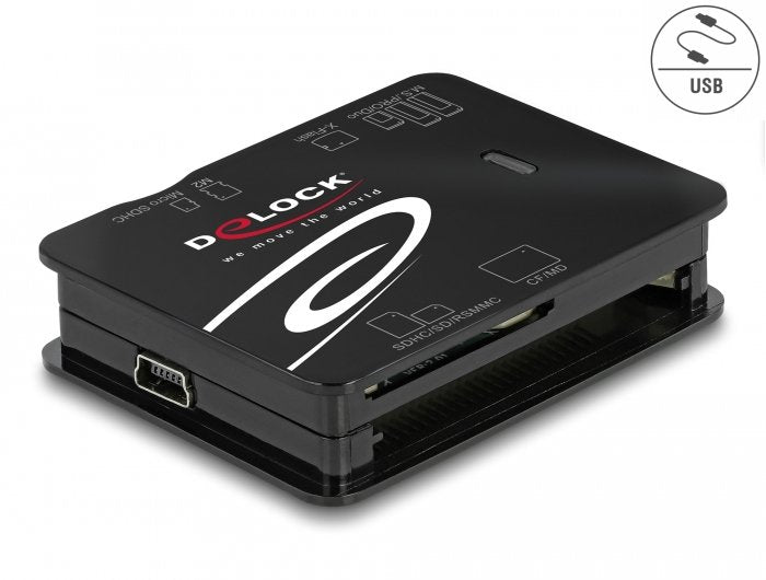 EAN 4043619910076 - DeLOCK 91007 lector de tarjeta Negro imagen 2