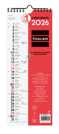 EAN 8422952407461 - Finocam 782080026 calendario Pared imagen 1