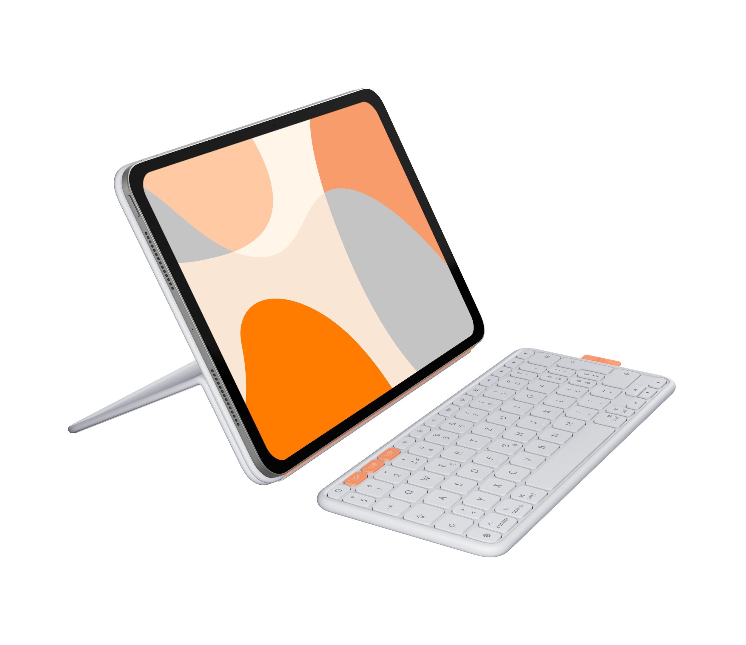 Logitech Flip Folio - Teclado Y Funda Folio - Full Size - Inalámbrico - Bluetooth 5.1 Le - Qwertz - Suizo - Pale Gris - Para Apple 10.9-Inch Ipad Air (5th Generation)
