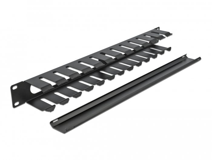 Digitus 19" Panel De Gestión De Cables Con 2 Aberturas 1 U Negro