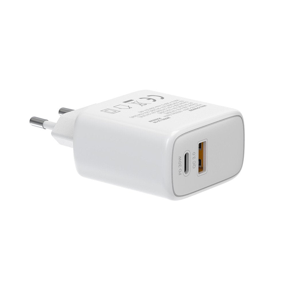 Ladowarka Sieciowa La-10 30w Quick Charge Power Delivery 3.0 Biala + Kabel