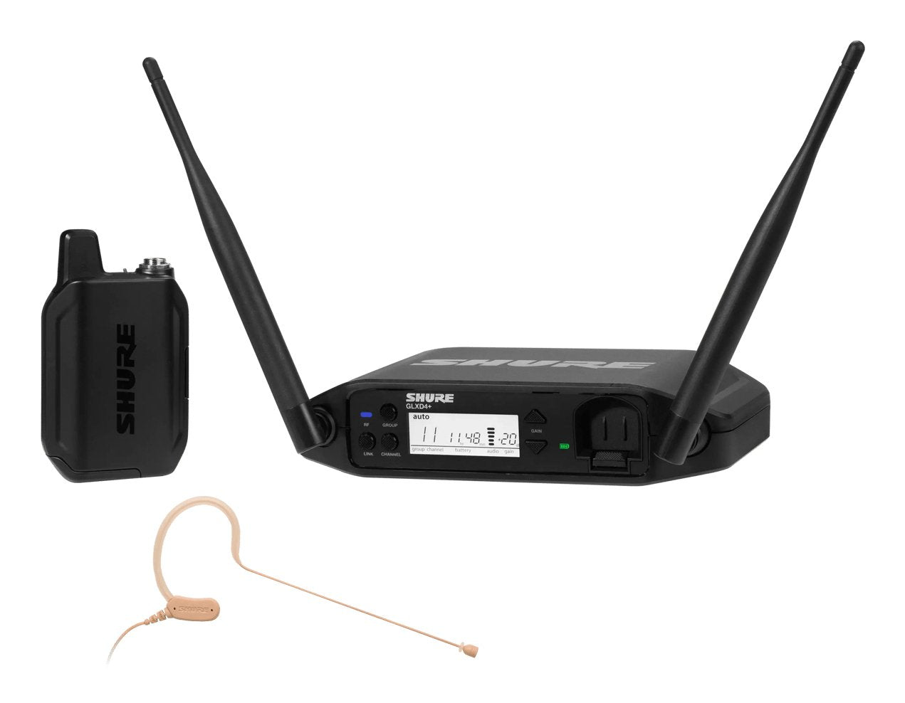 Shure Glxd14+E/Mx53-Z4 - Cyfrowy System Inalámbrico Dual Band Z Nadajnikiem Bodypack I Mikrofonem Naglownym