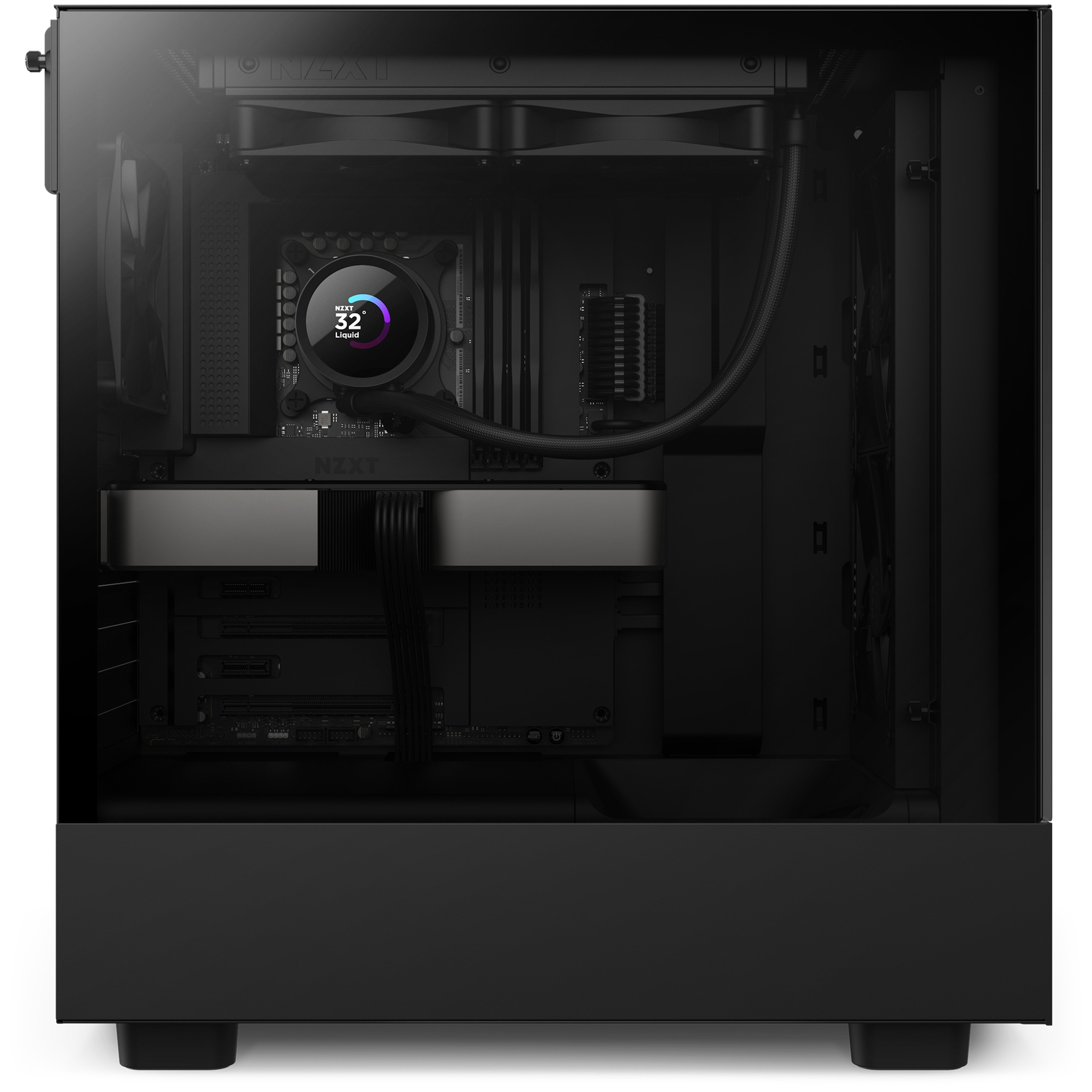 Refrigerador Liquido Cpu Nzxt Kraken 240 2x120 Negro Display Lcd